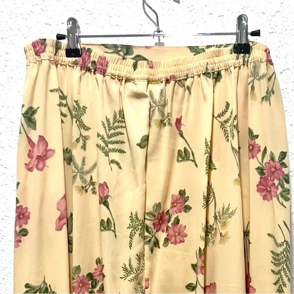 Alfred Dunner Pink and Red Midi A-Line Skirt 16 - Picture 3 of 6
